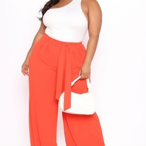 Chiffon red slacks